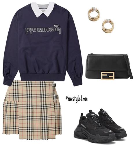 Burberry outfit aesthetic